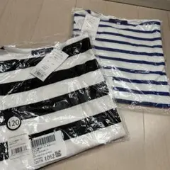 長袖　ロンT ボーダー　新品　２枚　120