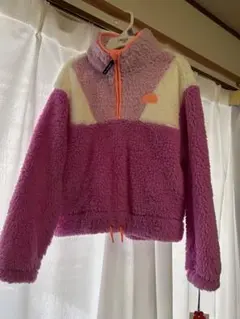 【値下げしました】フリースジャケット ピンク紫