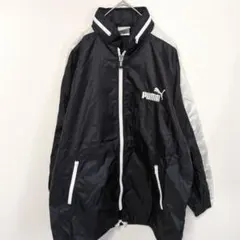 PUMA ジップアップジャケット 黒/グレー