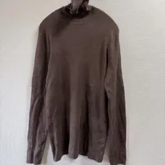 オールドネイビー　タートルネック リブニット ブラウン XXLサイズ
