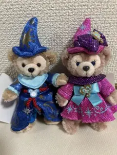 ダッフィー シェリーメイ　 Be magical ぬいぐるみバッジ
