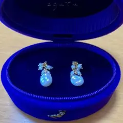 淡水パール　K10　真珠　ゴールド　天然　パール　ピアス　アガット　新品　未使用