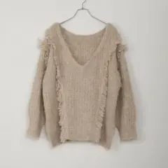 【MONO-MART】2WAY ミスティック ムード ニット　アイボリー