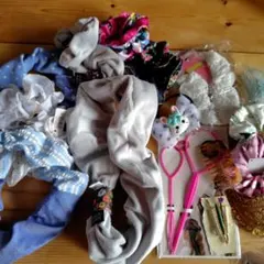 シュシュ ターバン ヘアクリップ ヘアピン ヘアアレンジスティック まとめ売り