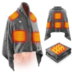 訳あり！電気毛布 USB ブランケット ファスナー付き 150cmx85cm