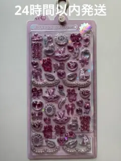 【正規品】ボンボンドロップシール　バレリーナ　リボン　ピンク　ハート　ガーリー