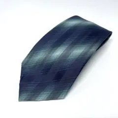 DKNY ネイビー　グリーン　柄ネクタイ