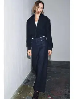 ZARA ZW COLLECTION WIDE-LEG ハイライズ デニムパンツ