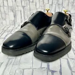 美品✨ REGAL 名作バイカラー ダブルモンク ストレートチップ 26cm
