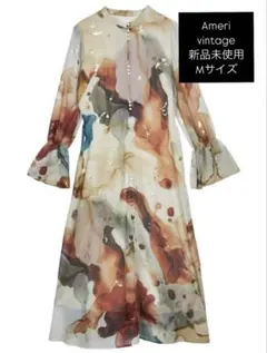 Ameri vintage インクアートドレス　Mサイズ　新品