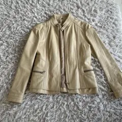 レザージャケット☆ベージュ