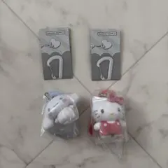 新品未使用 ハローキティ シナモロール カラフルカラビナ マスコットチャーム