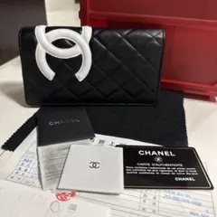 新品に近い❤️シャネル✨マトラッセ✨カンボン✨ブラック✨二つ折り