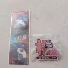 「オリジナルフィルム風カード」ボスラー松葉貴大 　アクリルネームバッジ　松葉貴大