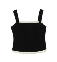 andmary Velour frill tops brown - メルカリ