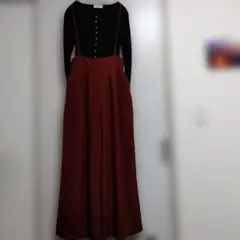 ブラウン色系 サロペット L