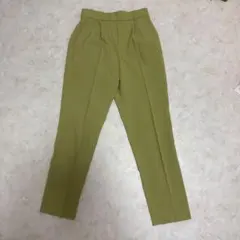 シューラルー　ピスタチオ　センタープレスパンツ