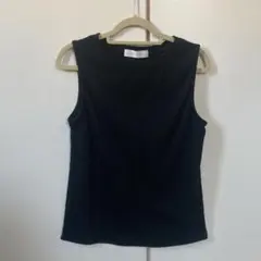 CECIL McBEE セシルマクビー　ノースリーブトップス　黒　M