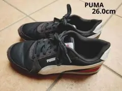 PUMA スニーカー ブラック ホワイト レッド　26.0cmのサムネイル