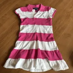 ☆クリスマスセール☆ Ralph Lauren ストライプ 半袖ワンピース