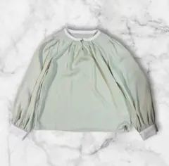 INGNI イング プルオーバーブラウス M ライトグリーンきれいめ トップス