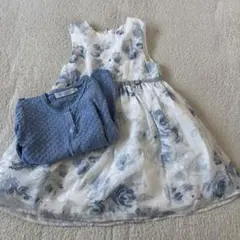 【タルティーヌエショコラ】ノースリーブワンピース&カーディガン