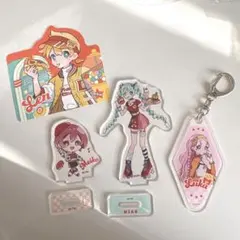 初音ミク 鏡音レン MEIKO 巡音ルカ アクスタ キーホルダー ステッカー