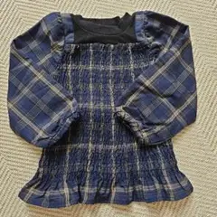 プティマイン　長袖チェック柄 サイズ100