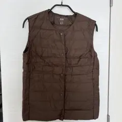 UNIQLO ULTRA LIGHT DOWN ダウンベスト M ブラウン