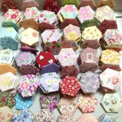 特価❁ヘキサゴン ２００ピース♥ パッチワークキルト