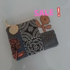 ハンドメイド、ミナペルホネン、ポーチ、12、カルテット、フォレストタイル、