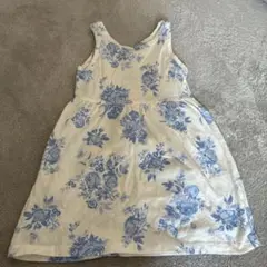 H&M 花柄ノースリーブワンピース 92cm