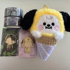 BTS ジミン ピンバッジ・マステ BT21 チミー ぬいぐるみ セット売り