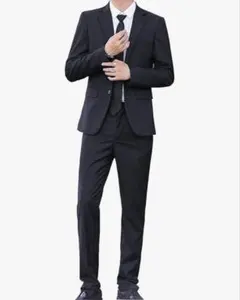 スーツ メンズ 2点セット 上下セット ジャケット スラックス 無地 2つボタン