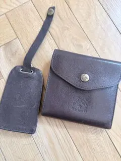 イルビゾンテ ダークブラウン 二つ折り財布 キーケース