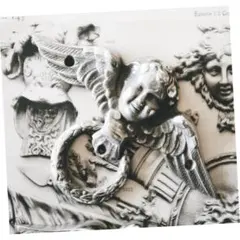 1900s フランス ルーベンス的天使と大きなハンドルc ツマミ アンティーク
