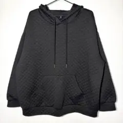 ブラック キルティング パーカー 《LL》