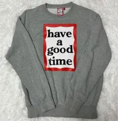 have a good time ロゴ スウェット グレー L
