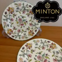 ミントン　MINTON　英国製　ハドンホール　プレート　取り皿　16cm　2枚組