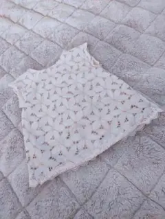 限定セール!dolcina 花柄刺繍 ノースリーブタンクトップ 100 子ども服