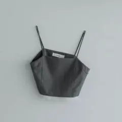 anuke(アンヌーク)Cutoff Twill Bustier グレー