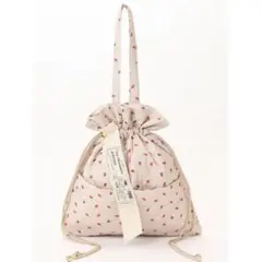 nice claup いちごキルティングバッグ