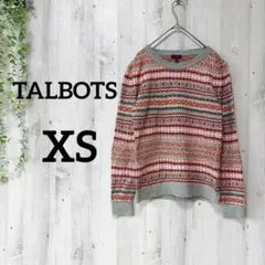 美品✨TALBOTS 長袖セーター 多色パターン XS