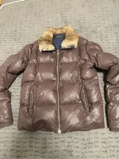 【JOURNAL STANDARD】ファー付きダウンジャケット ブラウン メンズ