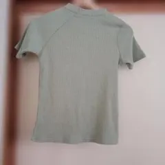 2PINK グリーン リブ編み 半袖Tシャツのサムネイル
