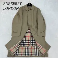 I784 美品 L バーバリーロンドン ステンカラーコート カーキ メンズ