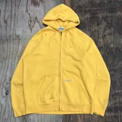00s Carhartt ジップアップ パーカー イエロー 希少カラー XL