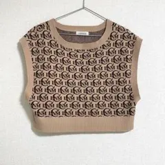 【美品】CALNAMUR カルナムール 藤田ニコル にこるん着用 ニットベスト