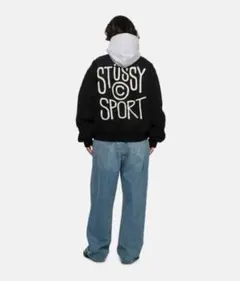 ジャケット・アウター stussy SPORT MELTON VARSITY JACKET Stussy Sport Melton Varsity Jacket Black Men's - FW23 - US