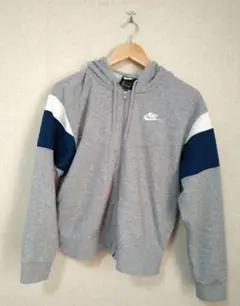 Nike ジップアップパーカー グレー/ネイビー